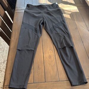 Zella Mesh Black Pants Sz Medium